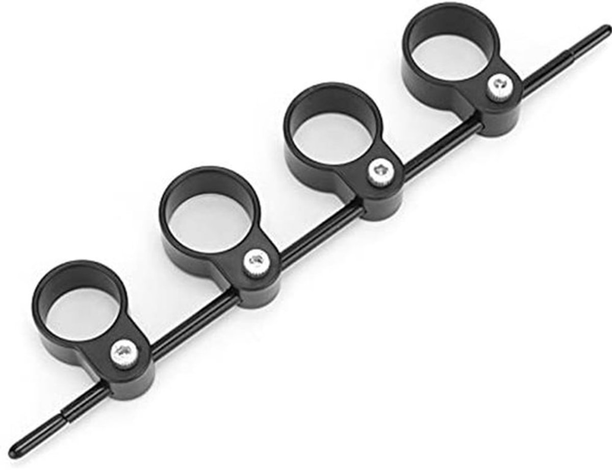 Vingerexpansie voor Gitaar, Muziekinstrument Vingeruitbreidingstraining Vingertop Stretchscheider Hulpgereedschap (Zwart groot formaat (verstelbare spanwijdte))