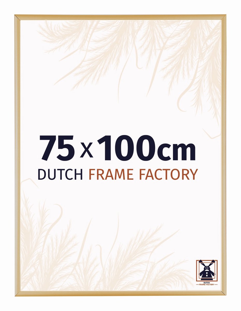 Dutch Frame Factory Fotolijst 70x100 cm - Aluminium - Goud Vintage - Kampen