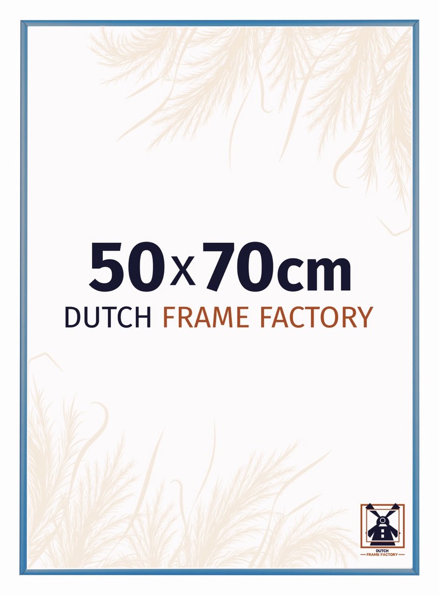 Fotolijst 50x75 cm - Aluminium - Staal Blauw - Kampen