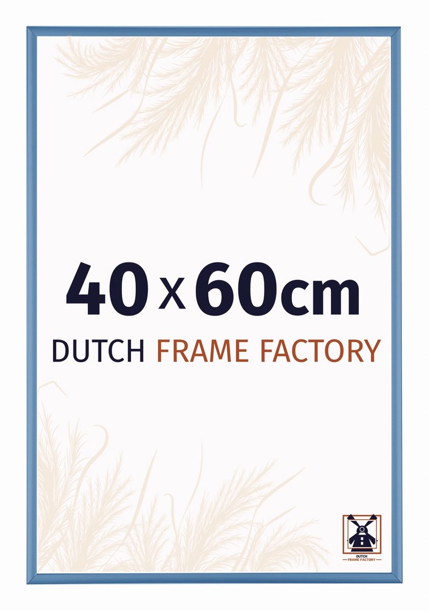 Fotolijst 40x60 cm - Aluminium - Staal Blauw - Kampen