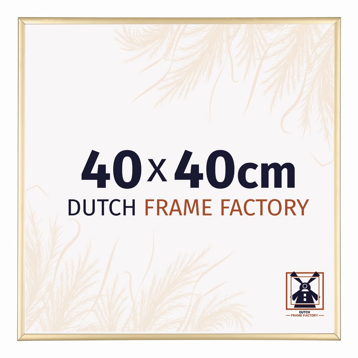 Dutch Frame Factory Fotolijst 40x40 cm - Aluminium - Goud - Kampen