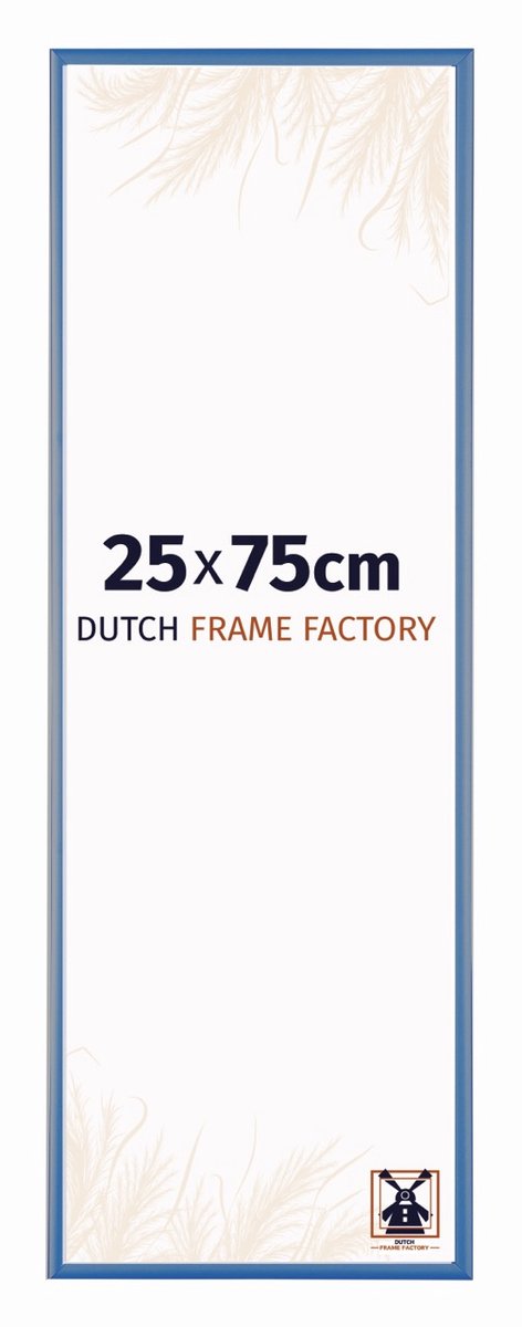 Fotolijst 25x75 cm - Aluminium - Staal Blauw - Kampen
