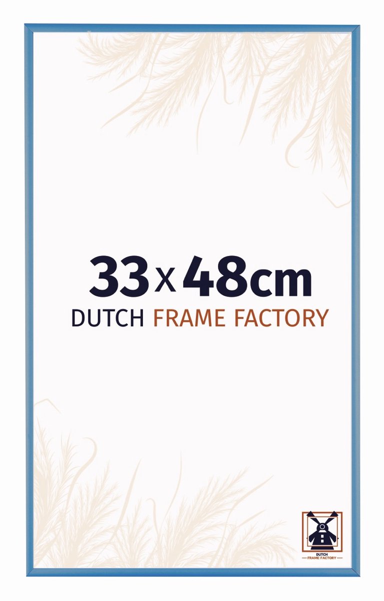 Fotolijst 33x48 cm - Aluminium - Staal Blauw - Kampen
