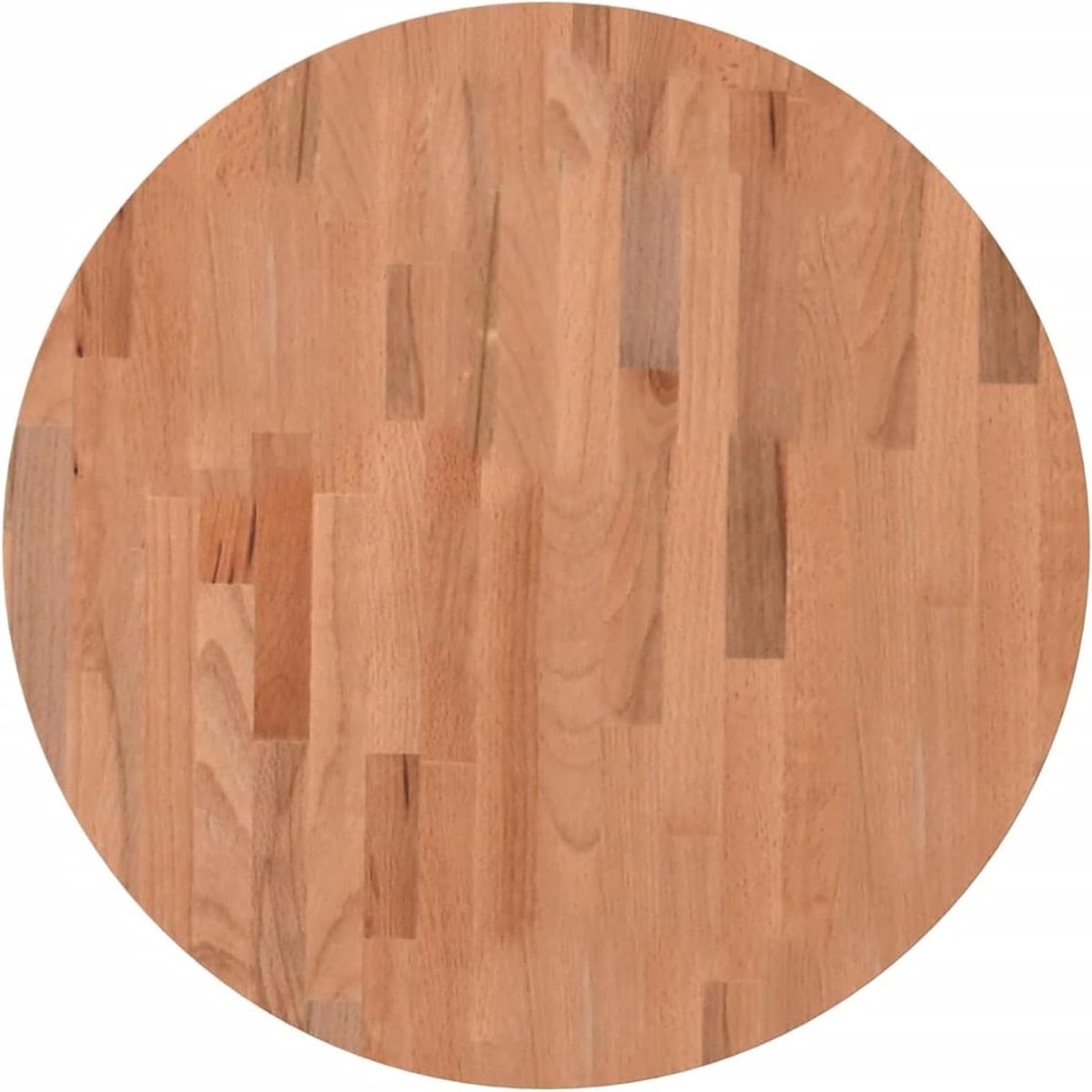 Tafelblad Hout - Houten Plaat - Tafel Vernieuwen - Massief Beukenhout - Ø 60 x 4 cm - Bruin