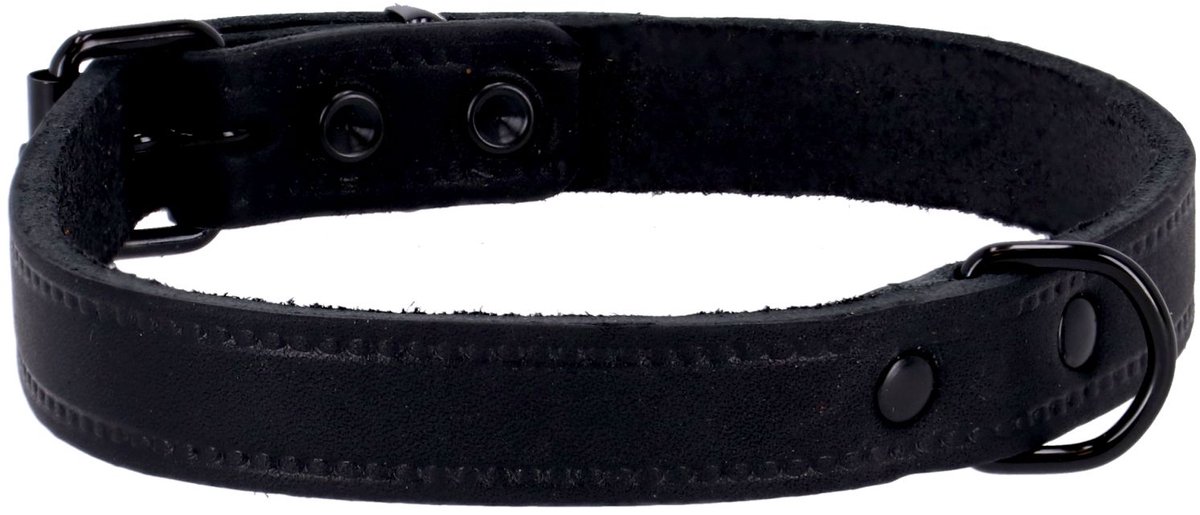 Adori Halsband Vetleder Met Print Zwart - Halsband - 55x2.5 cm