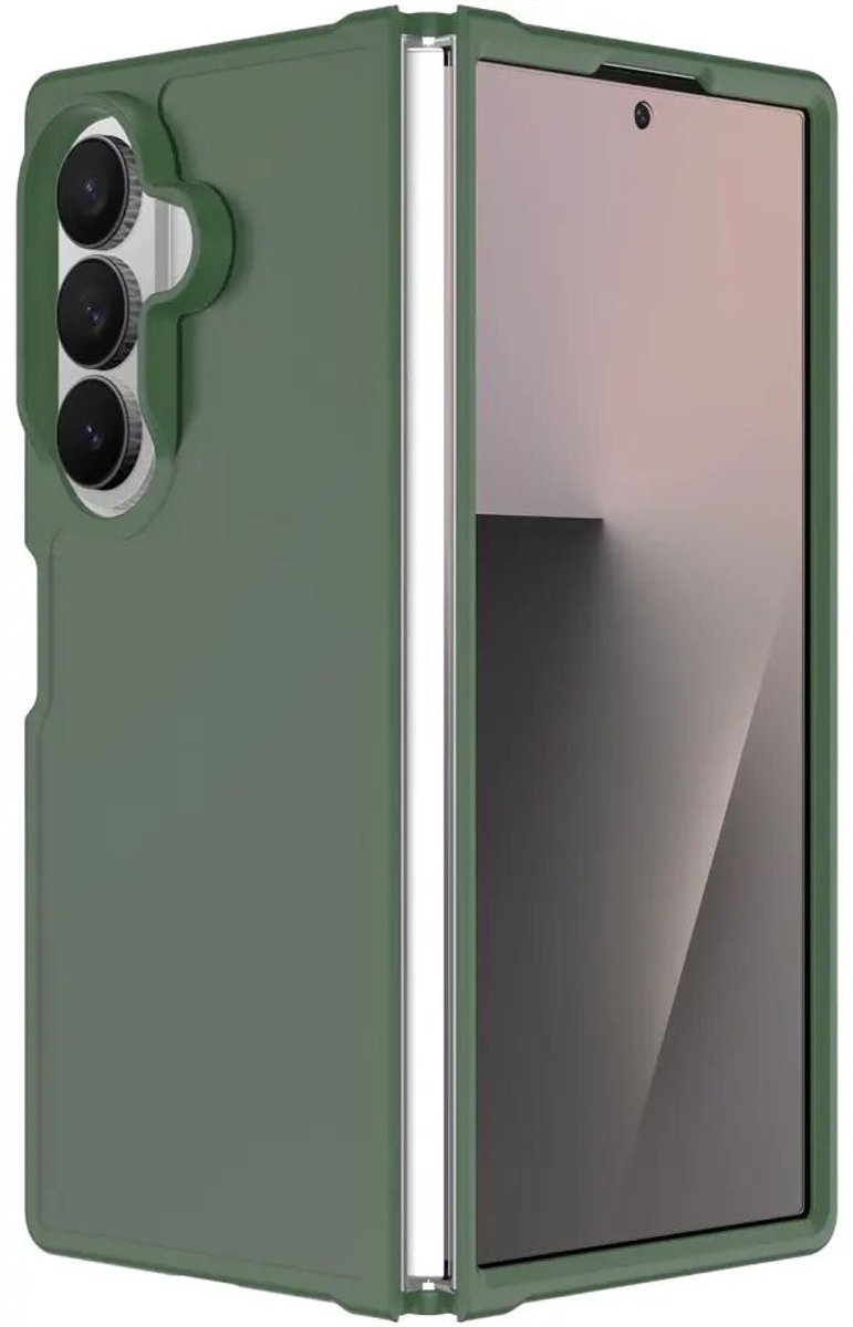 Hoesje Geschikt voor Samsung Galaxy Z Fold 8 Ultra - Matte Back Cover - Groen