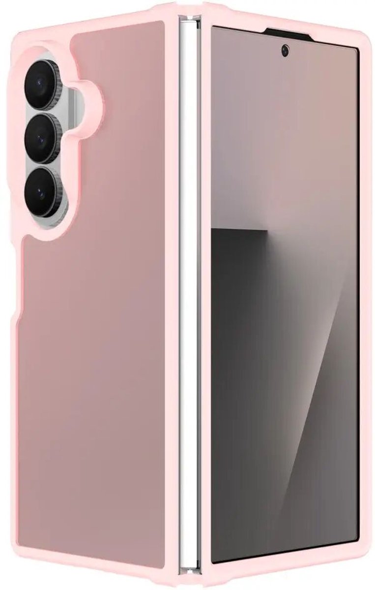Hoesje Geschikt voor Samsung Galaxy Z Fold 8 Ultra - Matte Back Cover - Roze