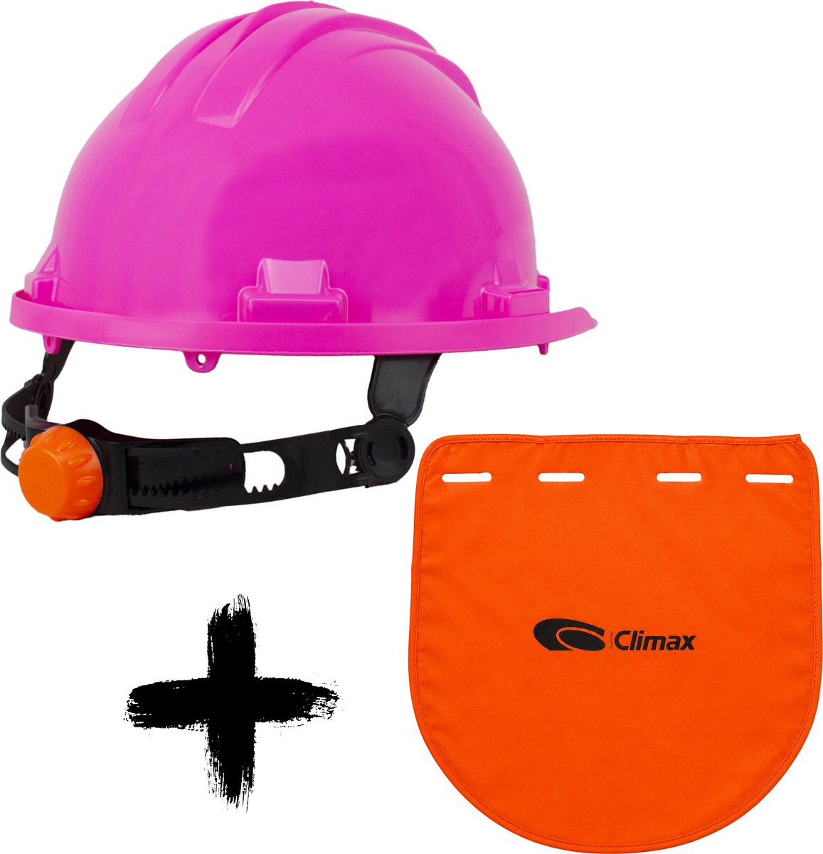 Climax Veiligheidshelm RG5 Roze met Nekbescherming - Nekflap met Veiligheidshelm