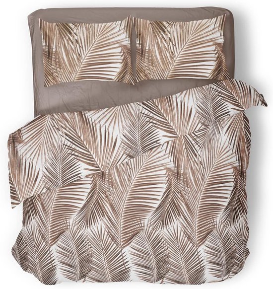 Dekbedovertrek 140x200/220cm - Ciro - Bruin - Eenpersoons — afbeelding 4