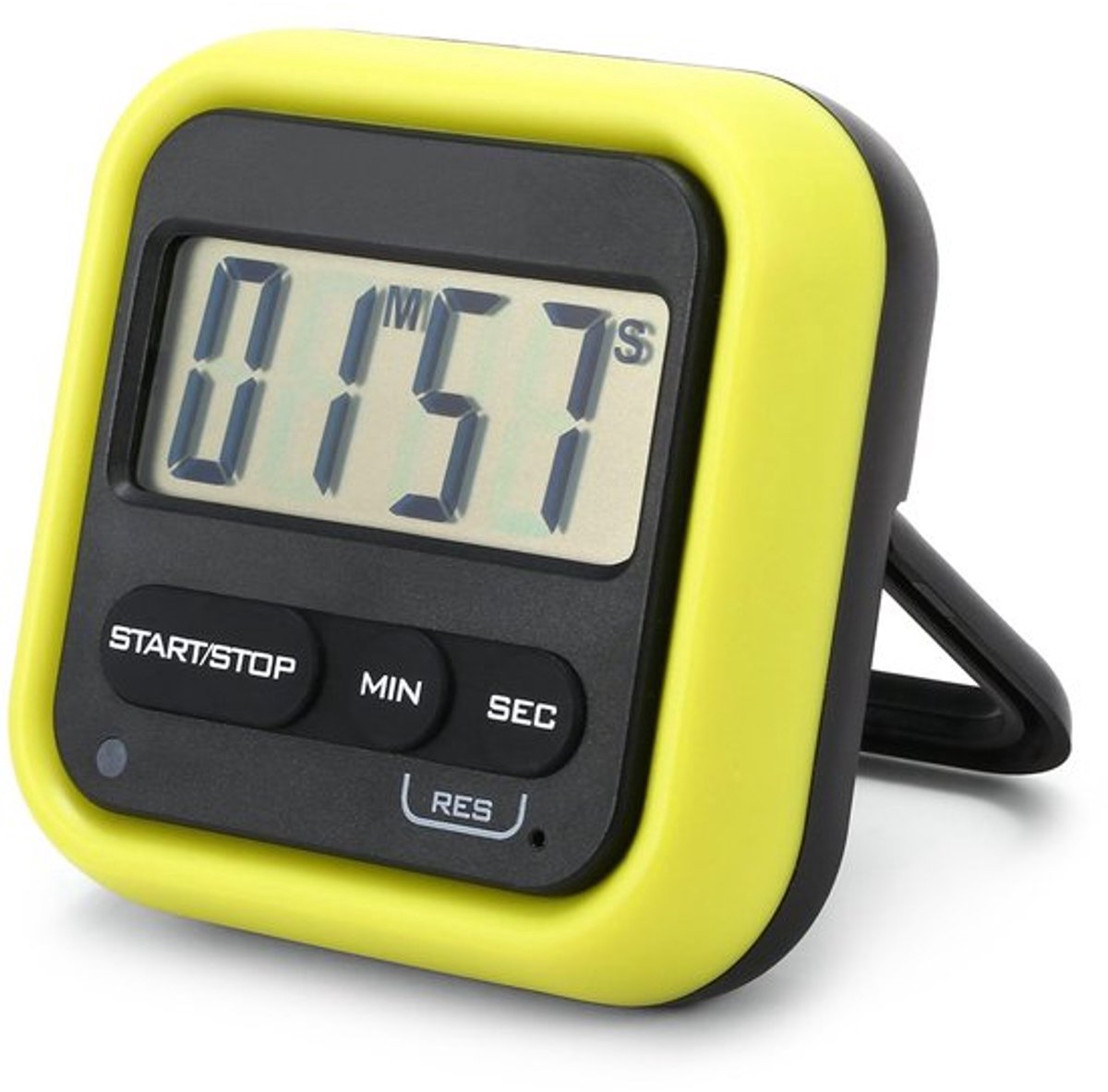 Timer, elektronische timer, multifunctionele timer voor achteruit tellen, digitale timer met magnetische houder om te bakken, timer voor klaslokaal voor studie (GROEN)