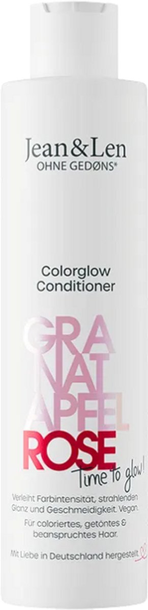 Jean & Len Conditioner met Granaatappel & Roos 300 ml - vegan, dierproefvrij, zonder siliconen, voor normaal, droog, pluizig haar