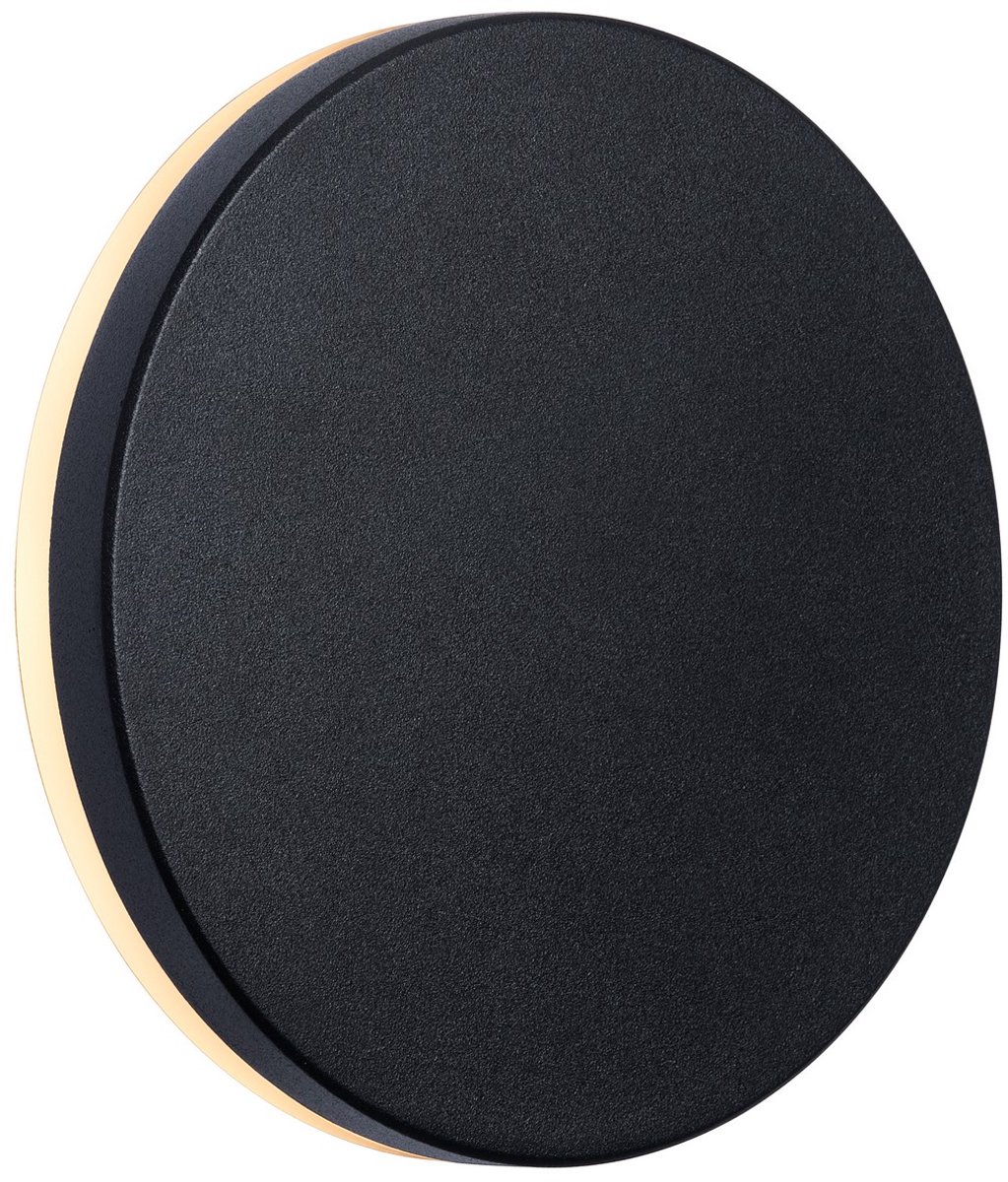 Nordlux Artego-wandlamp-rond-LED module-IP54-zwart