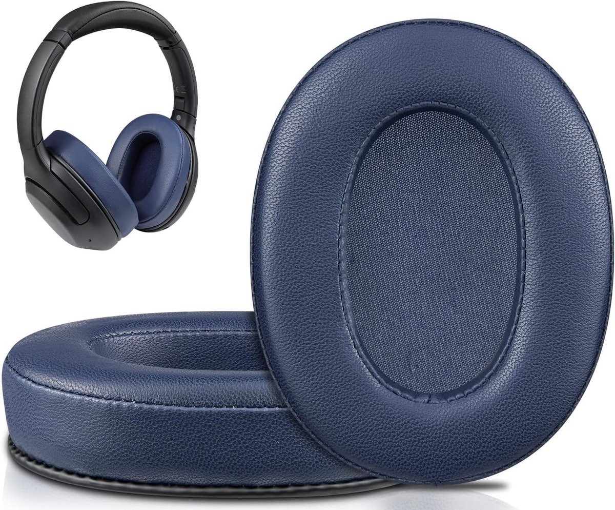 Leren Oorkussens voor Sony WH-XB900N/WH-CH710N/WH-CH720N/WH-RF400/MDR-RF895RK Hoofdtelefoons, Comfortabele Earpads met Hoogwaardige Schuim en Zacht Leer