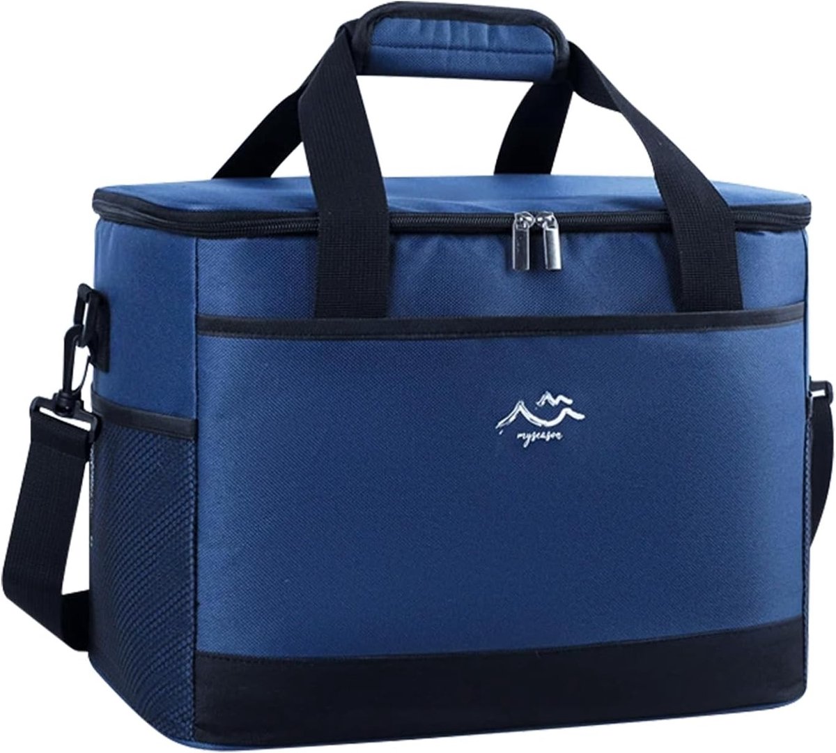 Grote Vouwbare Koeltas 26L - Waterdicht, Isolerend en Ideaal voor Picknicks, Strand en Kamperen