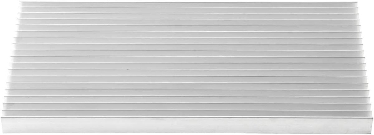 Aluminium Koellichaam - Koelplaat LED - Oververhitting Voorkomen - Goede Thermische Geleiding - 300x140x20mm - Aluminiumkleur