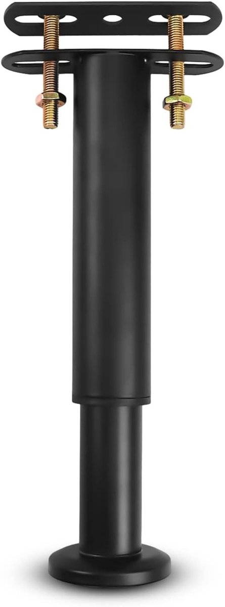 Verstelbare Bedondersteuningspoten voor Meubels, Stevige Metalen Voeten voor Bedframes en Sofa's, Vervangingsonderdelen 18cm-33cm (Zwart, 1 Stuk)