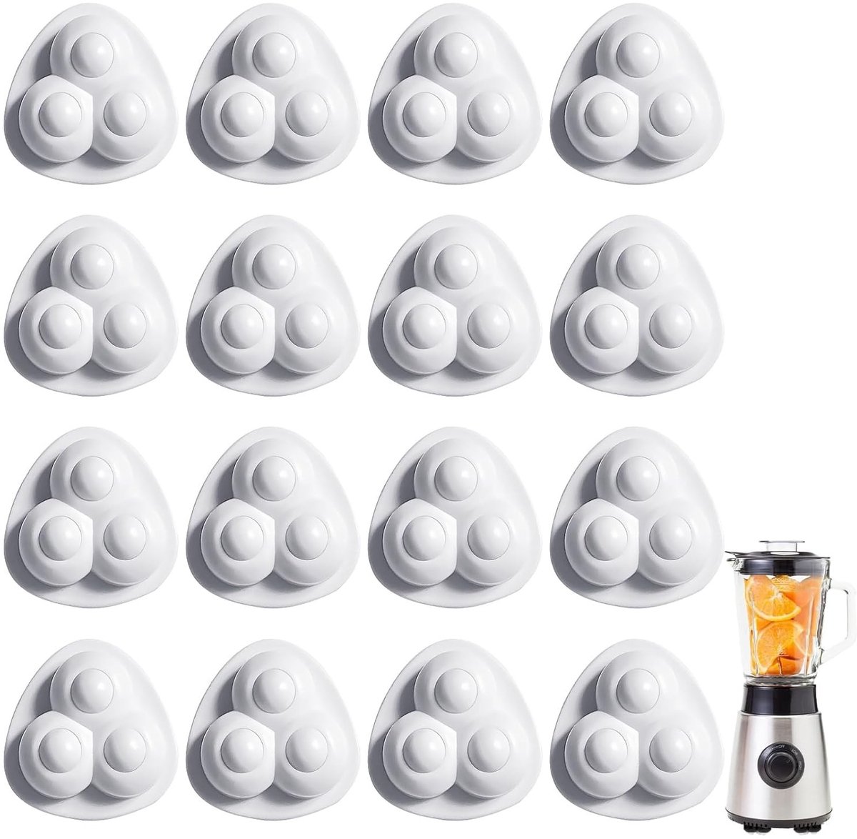 Mini Meubelwielen Set van 16 Stuks, Zelfklevende 360 Graden Draaibare Wielen voor Meubels, Geschikt voor Kleine Apparaten en Dozen