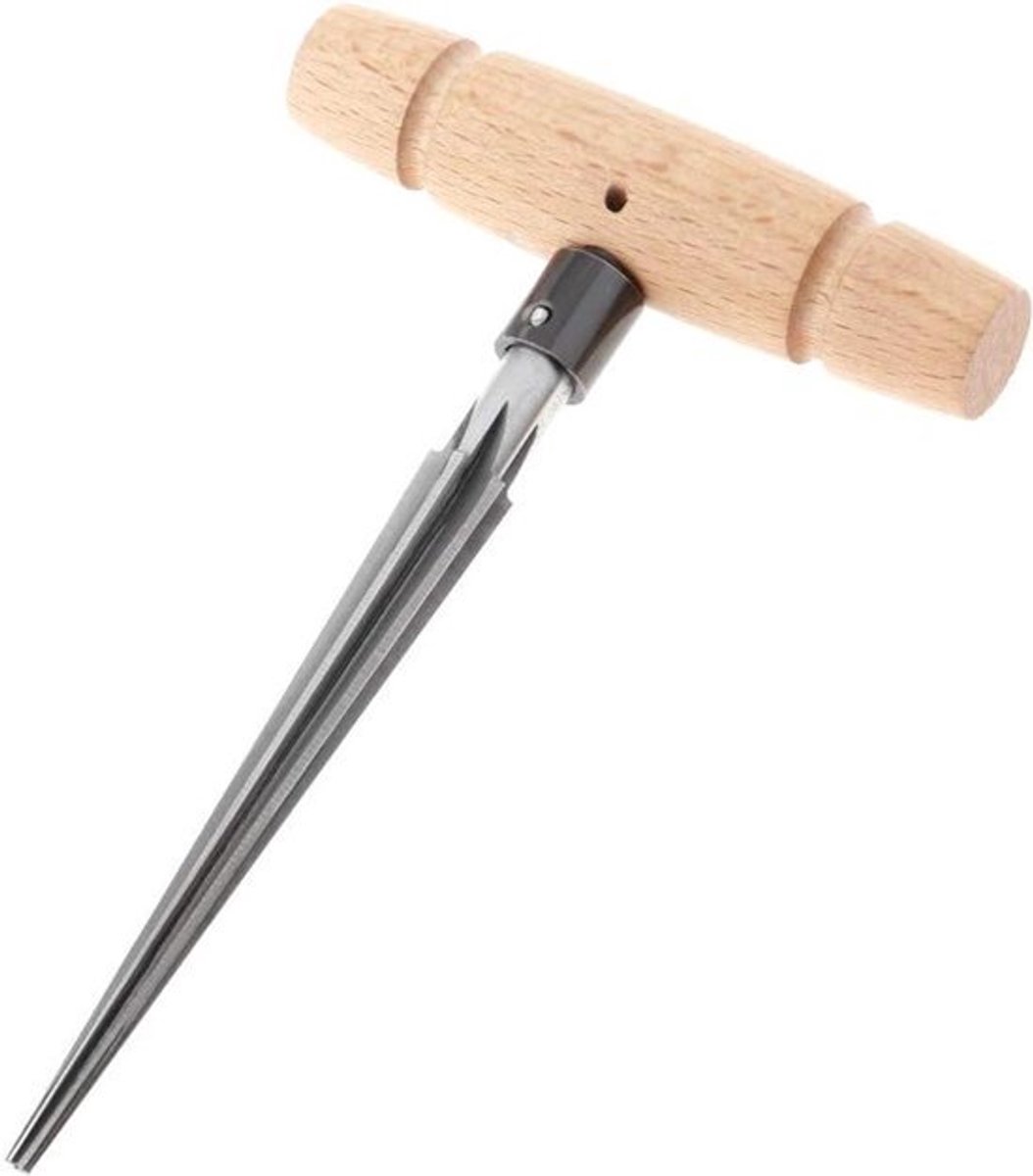 Hand Held ruimer Taps toelopend met T Handvat voor houtbewerking - 4 Gecanneleerde Afschuining Uitruimen - Gitaar Snijgereedschap