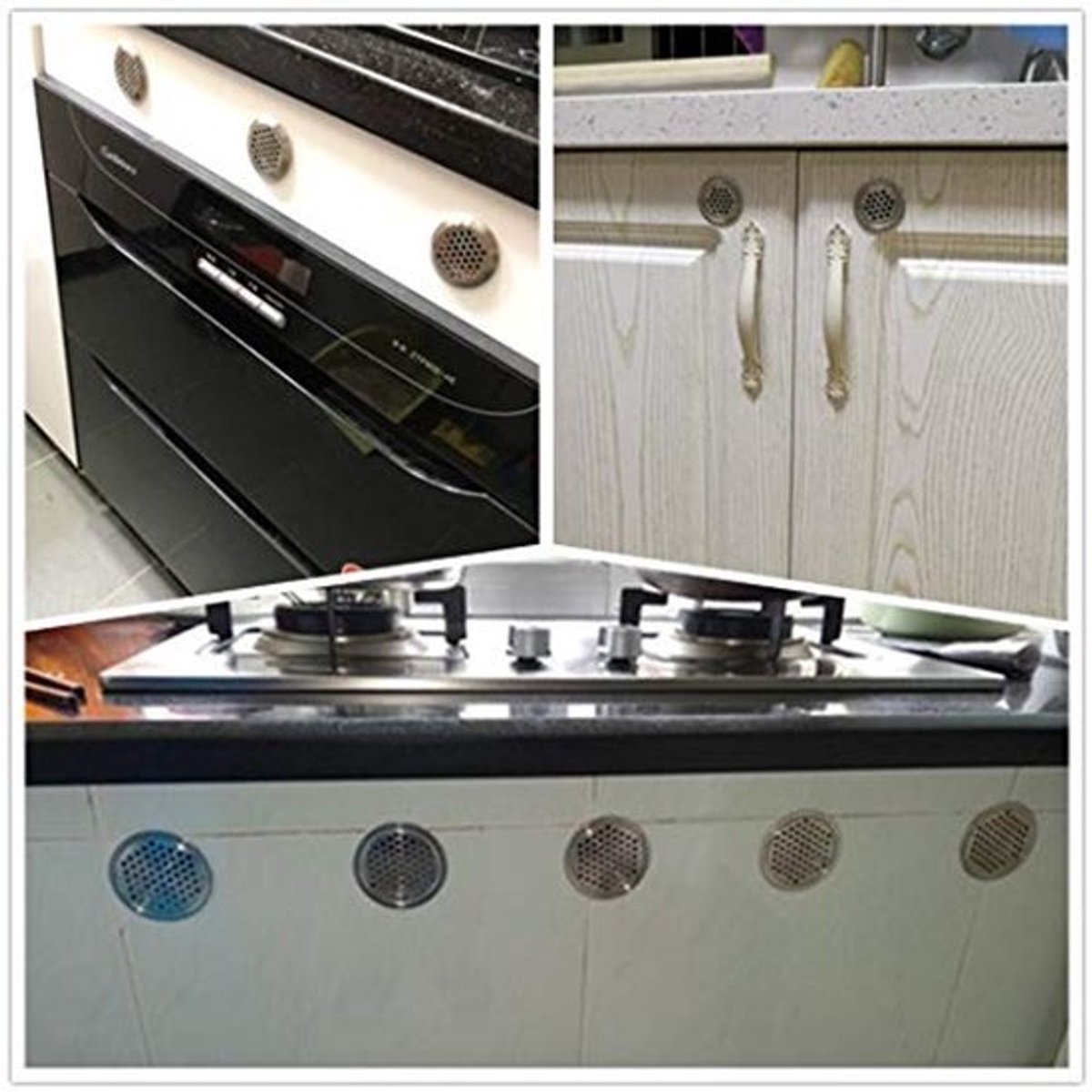 19mm Circulaire Luchtventilatie Roosters RVS Gaas Gat voor Kast Badkamer Kantoor Keuken Ventilatie 20 stuks