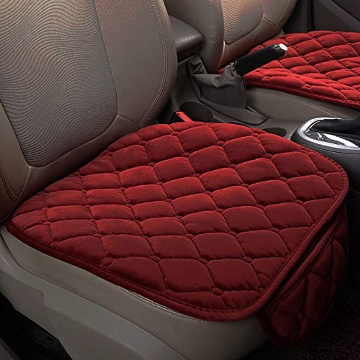 Auto Zitkussen - Velvet - Universele Pasvorm - 2 Stuks