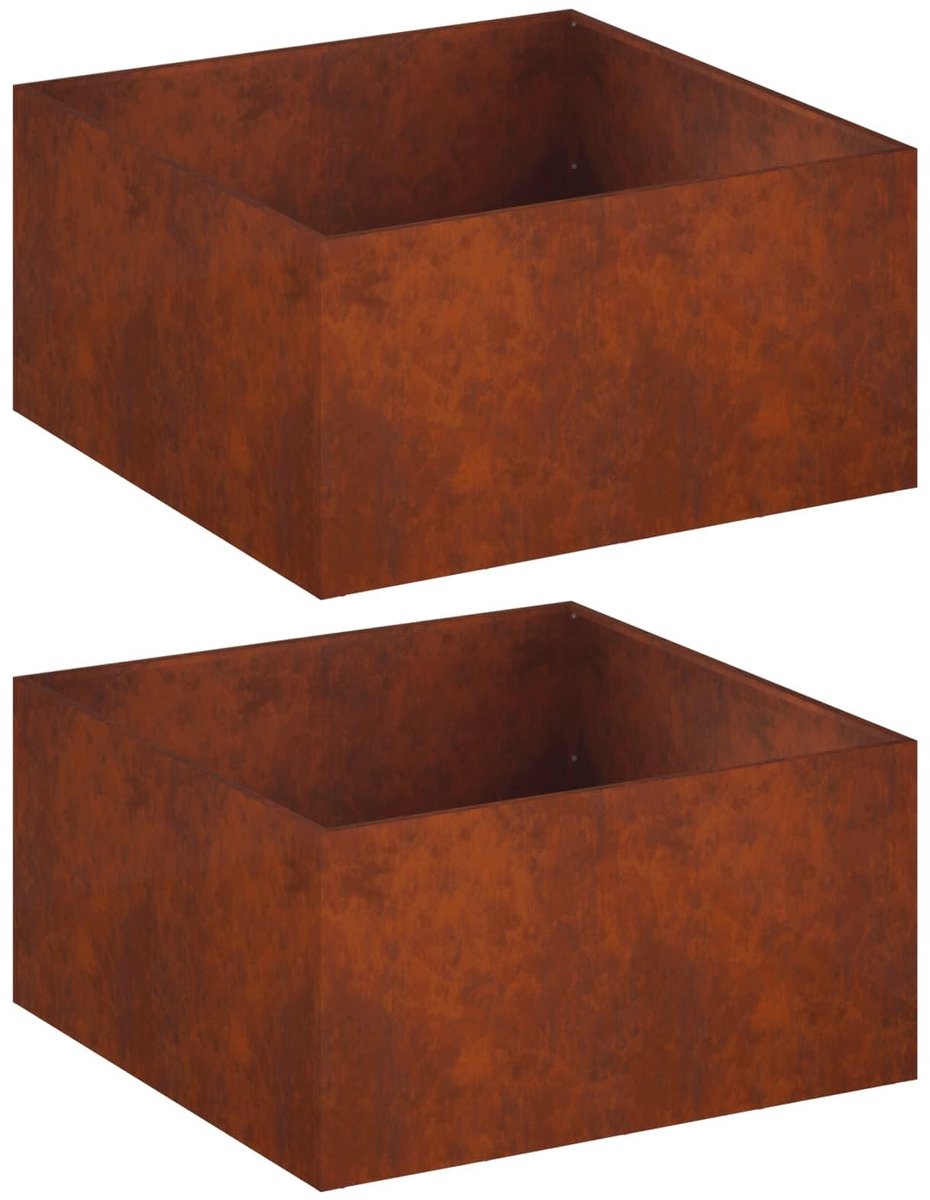 Tuinplanter - Weerbestendig staal - 60 x 60 x 40 cm