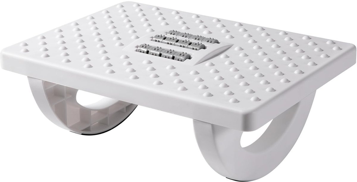 Voetsteun voor Bureau - Ergonomisch en Verstelbaar - Wit