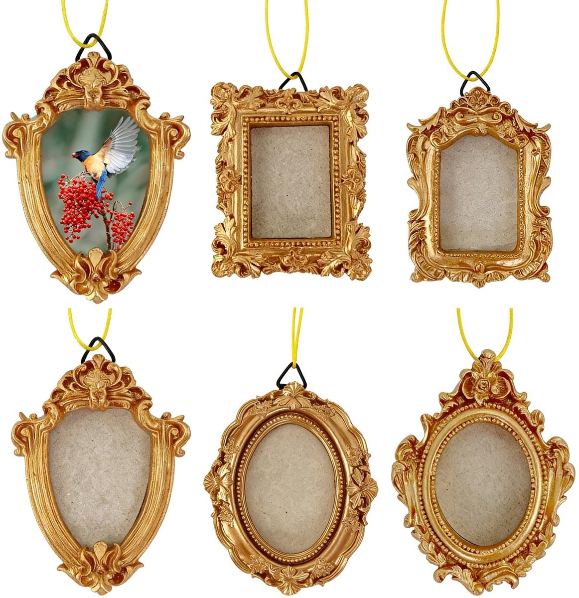 Set van 5 Mini Fotolijsten - Houten Design voor Postkaarten en Foto's