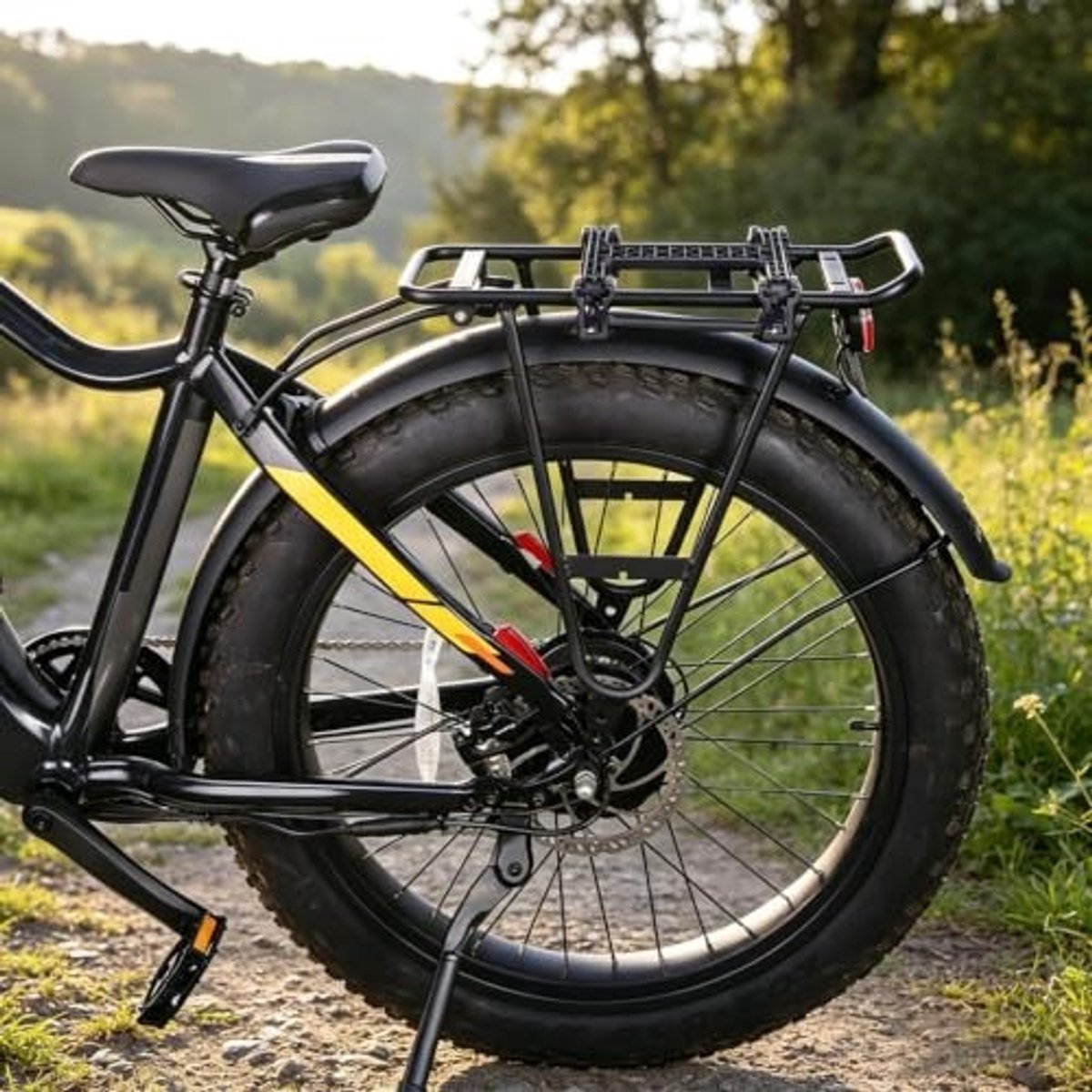 Fiets Fietstas Beugel met Verstelbare Breedte - Zwart