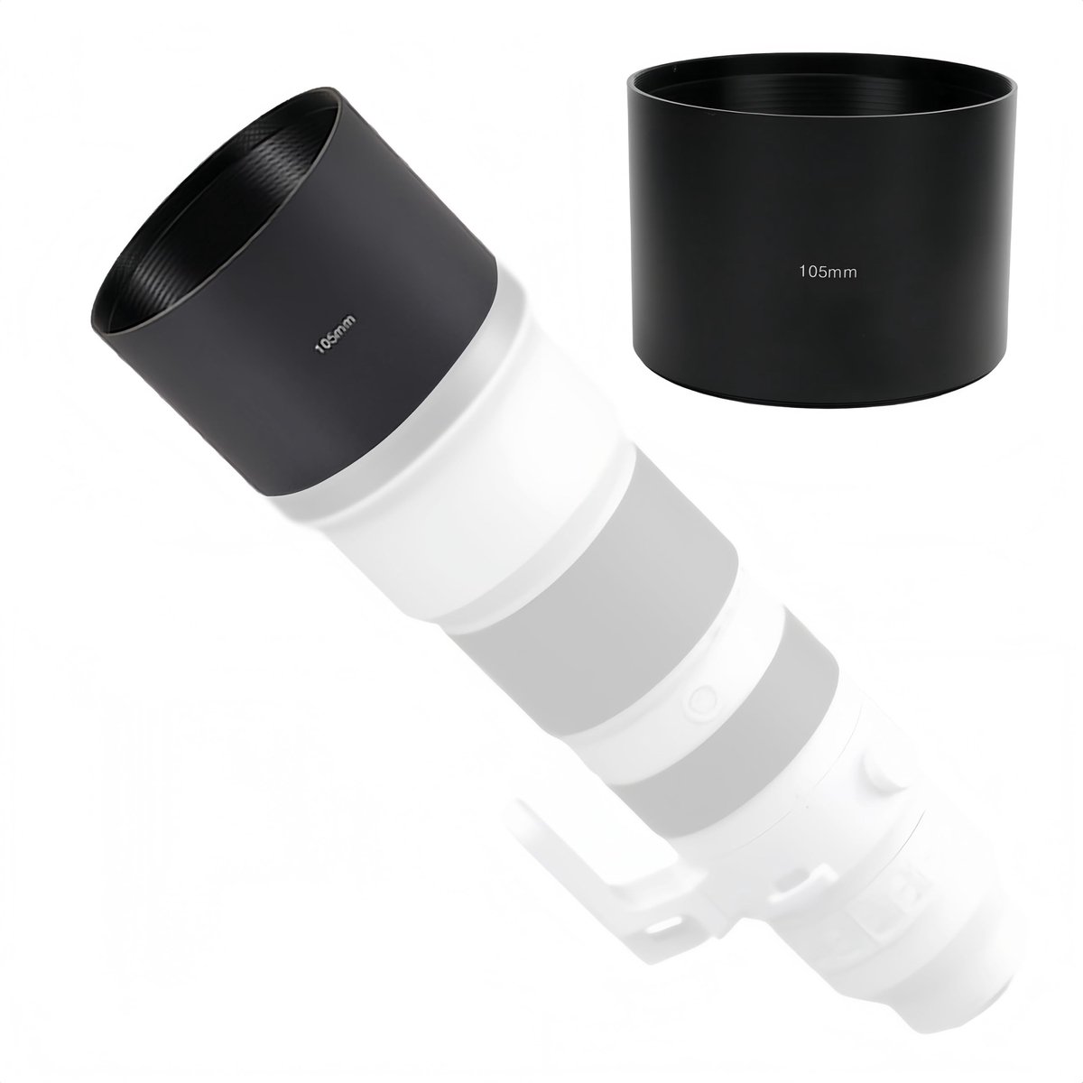 Lenskap voor telelens - Aluminium 105 mm