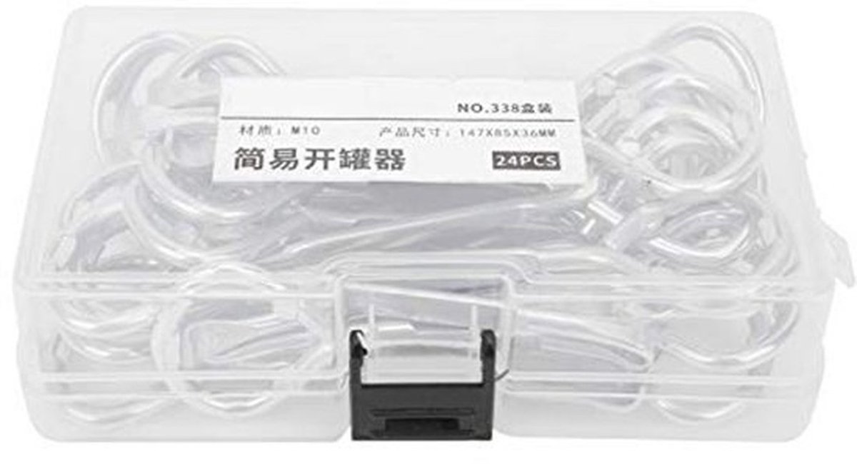 24 Stks Verf Blikopener, Verf Blik Opener Multifunctionele M10 Stalen Bierkruik Tin Handmatige Opening Tool voor Openen Verf Emmers, Latex Verf Blikken