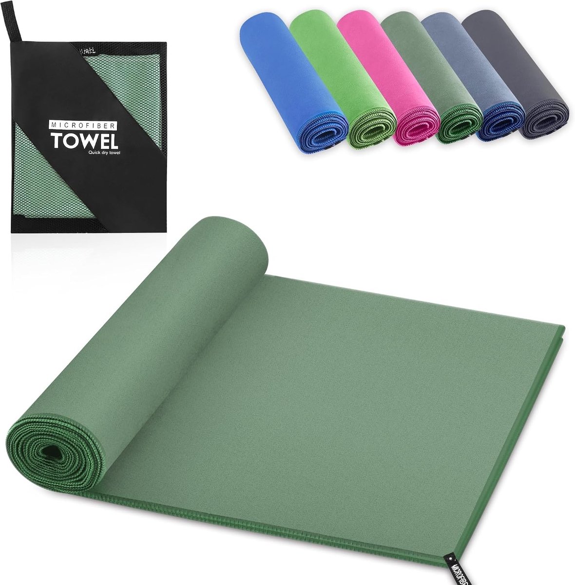 Microfibre Handdoek 40 x 80 cm - Sneldrogende, Absorberende Fitness Handdoek voor Sport, Reizen en Strandgebruik