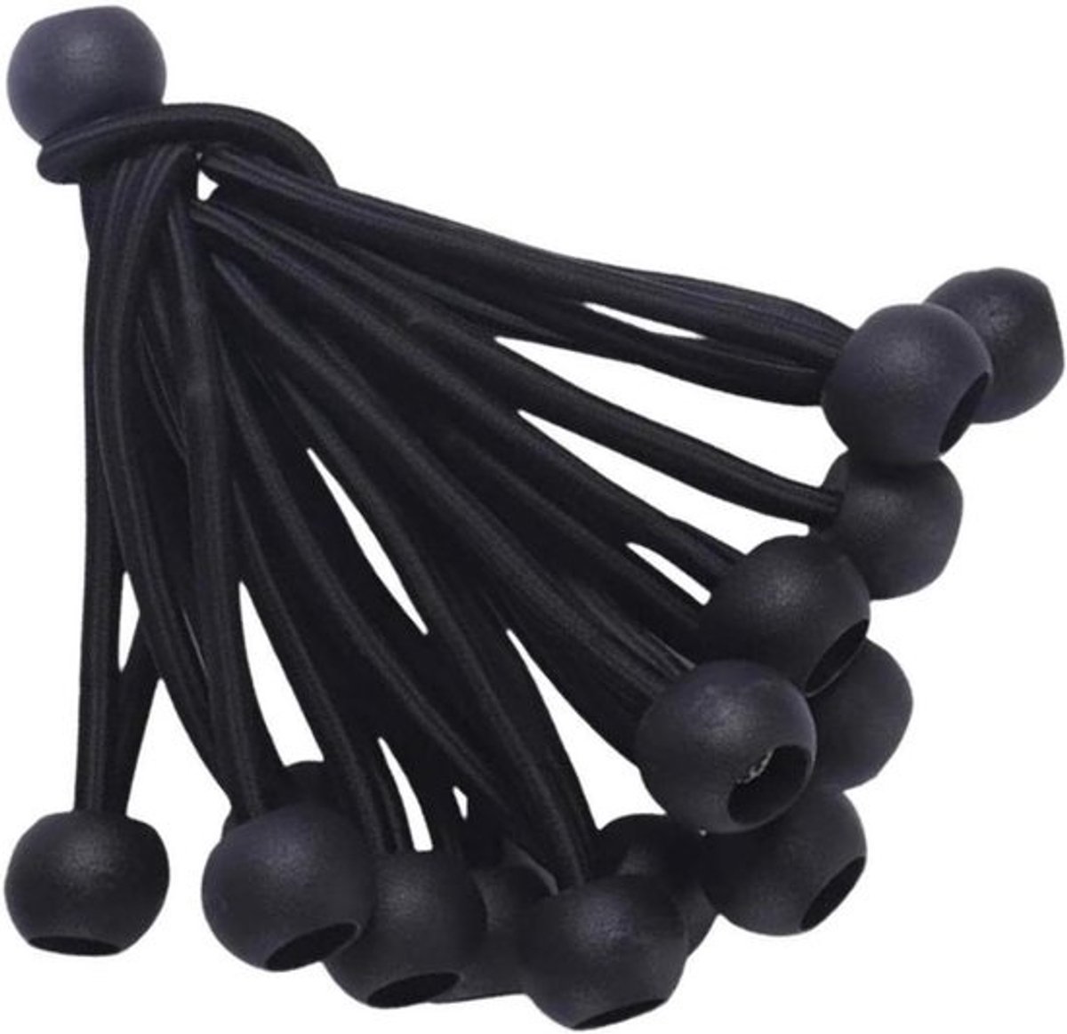Elastische Koorden - Bungee Touwen - Trampoline Reparatie - Geruisloos Springen - 20 cm - Zwart