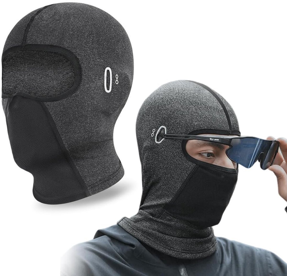 Winter Balaclava voor Motorrijders en Fietsers - Winddicht, Ademend en Warm Ski Masker met Snit voor Zonnebril, Unisex en Universele Maat