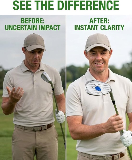Impact Tape voor Golfclubs - 90 Stuks voor Swing- en Sweet Spot Analyse van IJzers, Drivers en Putters. Verbeter je Slag en Precisie. — afbeelding 3