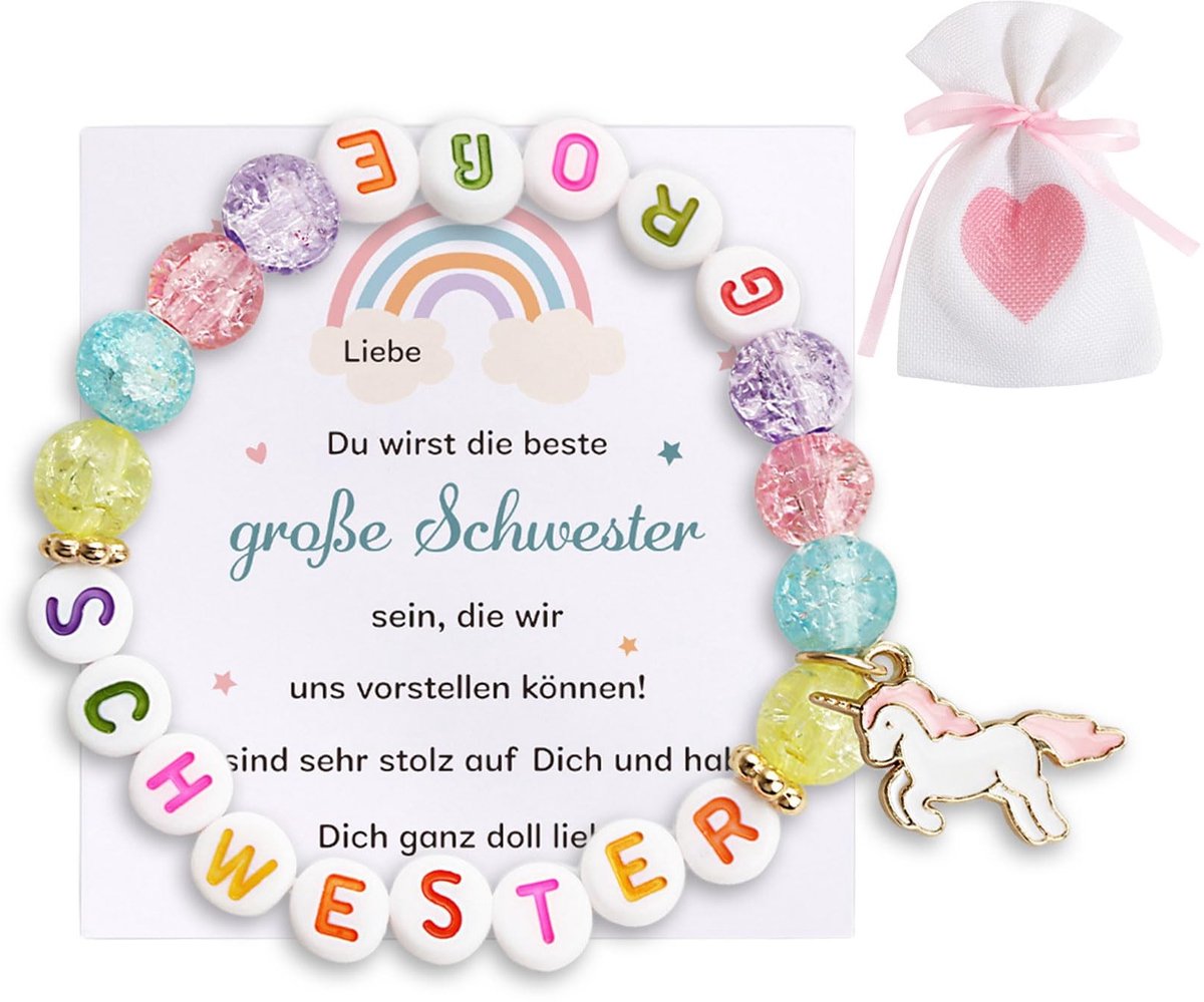 Armband voor Grote Zus - Inclusief Postkaart en Tas