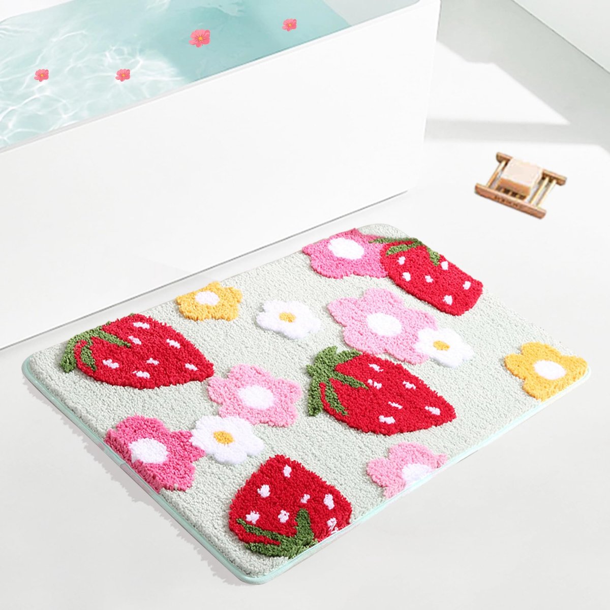 Badmat Microfiber - Antislip en Sneldrogend - Roze
