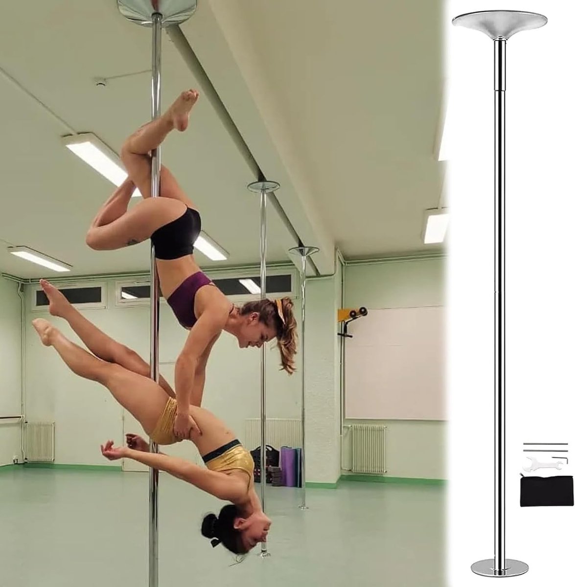 Dance Pole - Verstelbare hoogte 2.2m tot 3.8m