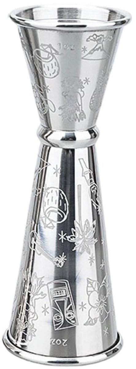 Dubbele maatmeter voor cocktails - Roestvrij staal 30/60 ml