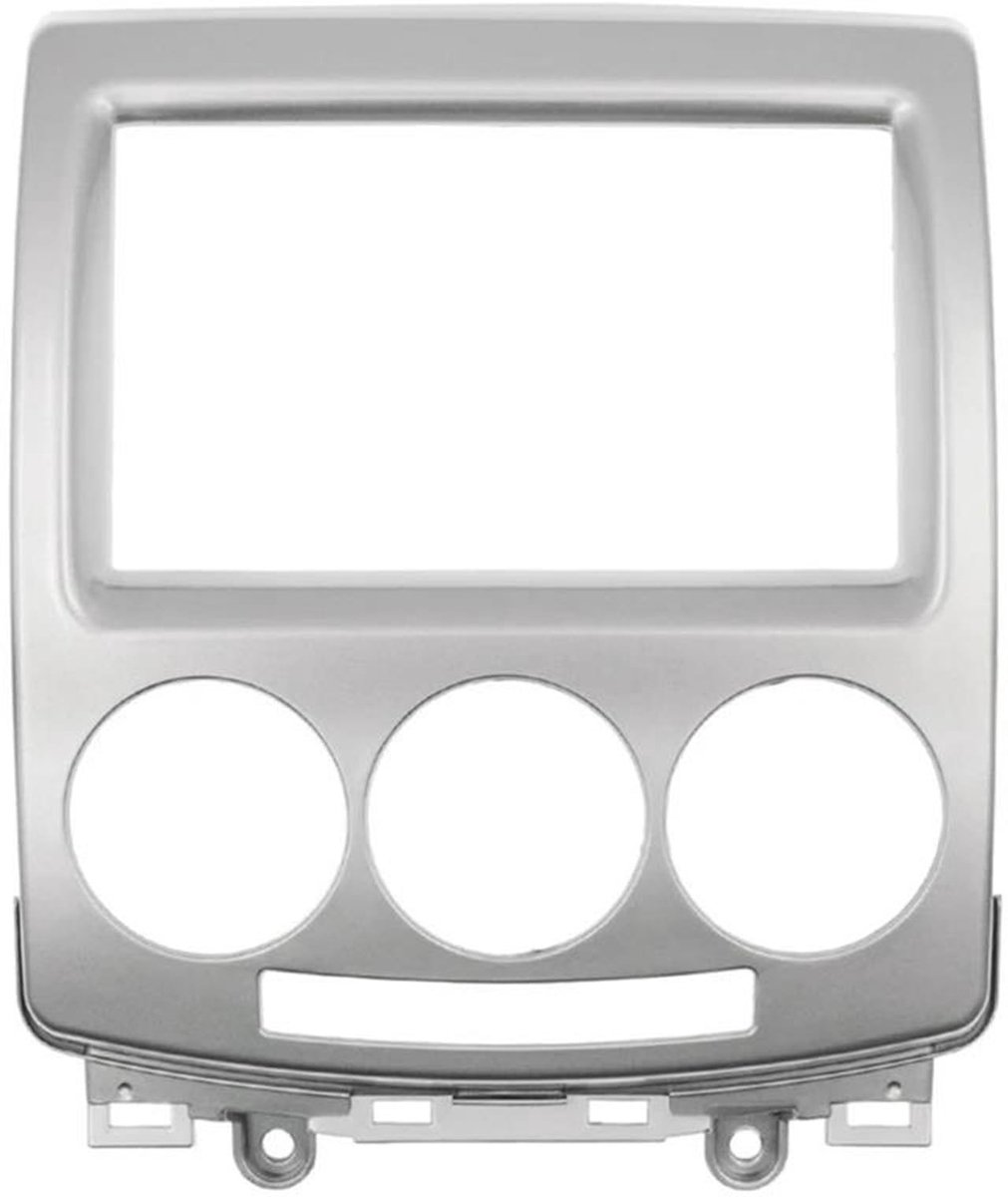2Din DVD Stereo Paneel Kit - Zilver