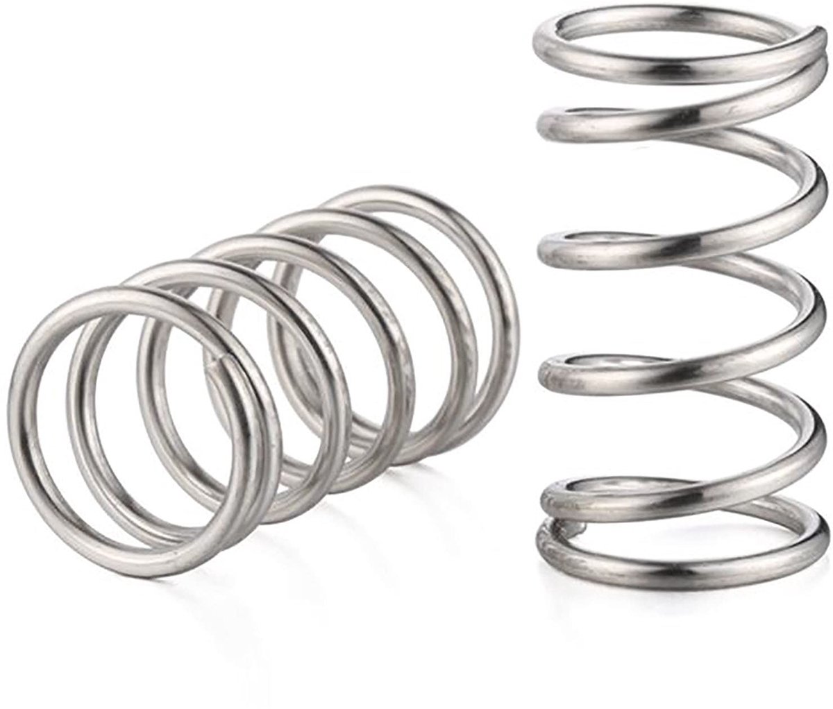 Drukveren van Roestvrij Staal - 1,5 mm Draaddiameter, 60 mm Lengte