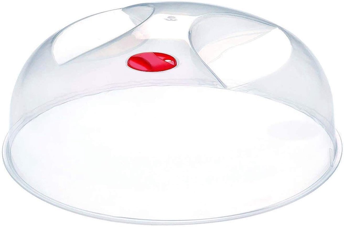 Magnetron Deksel met Flap - Rood - 24 cm