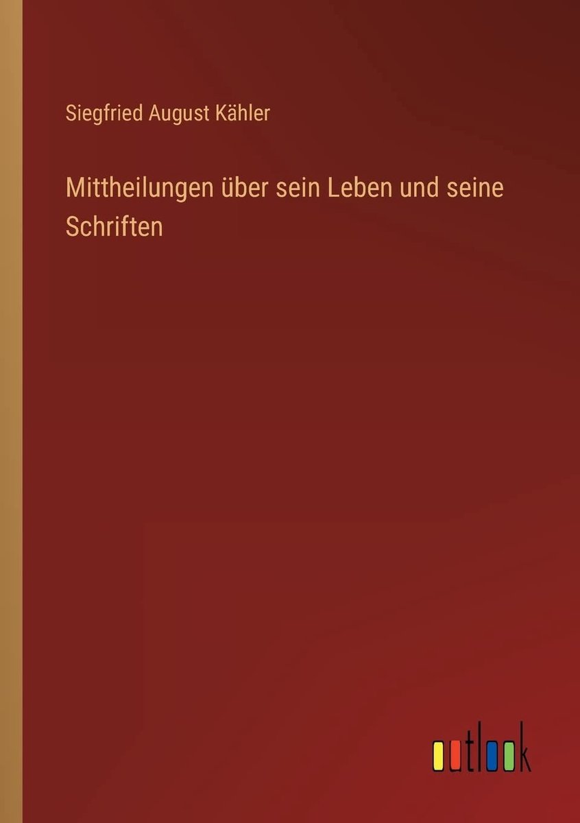 Boeken over leven en geschriften - Mittheilungen