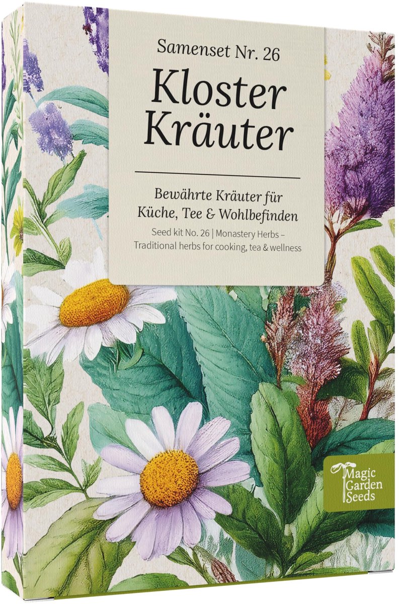 Zaden set voor kruiden - 9 soorten geneeskrachtige planten