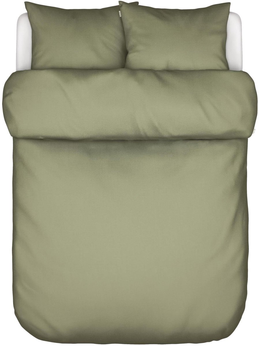 Dekbedovertrek Tove - Organisch katoen percale - Moss Green - 260x200/220 cm
