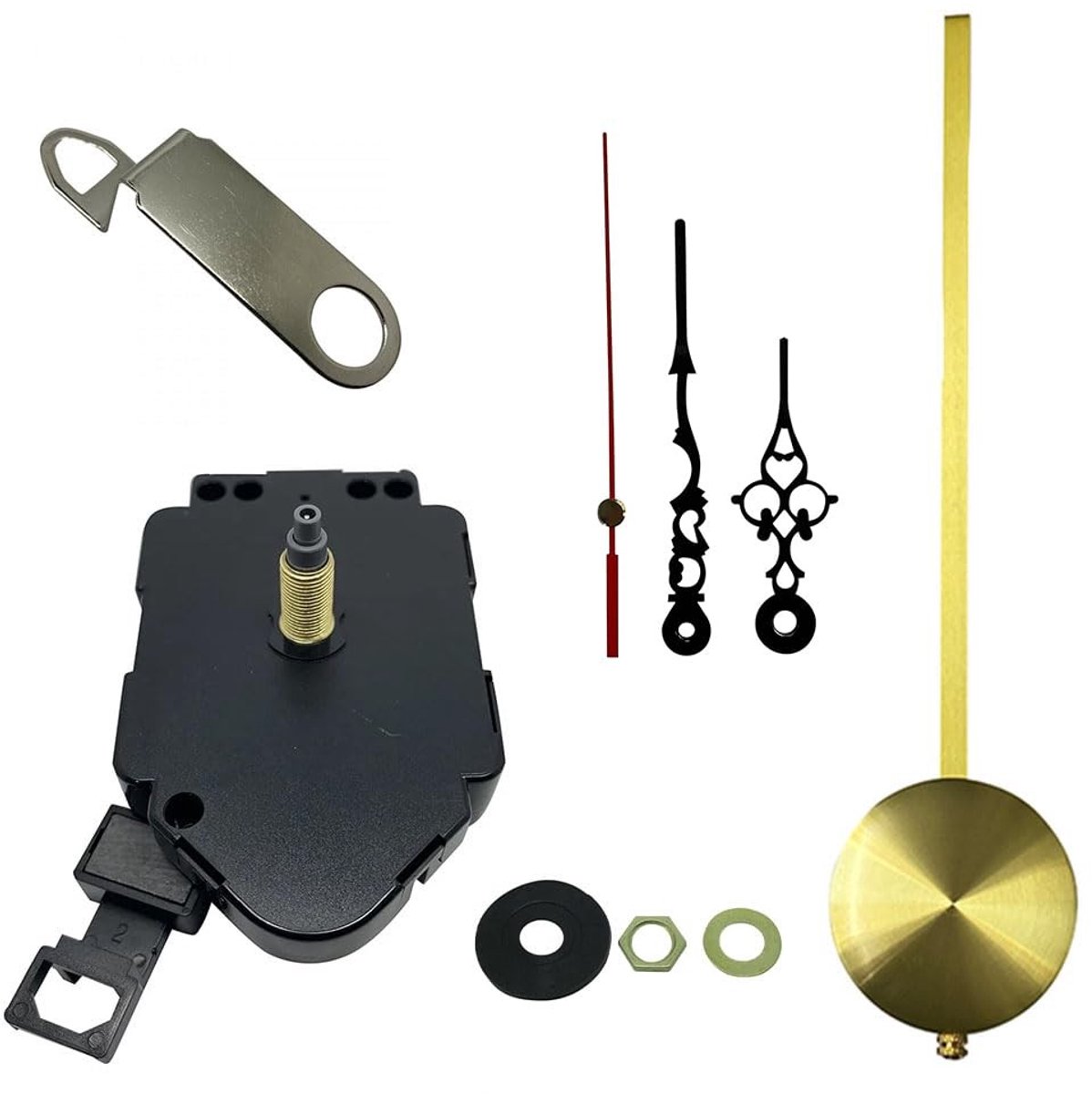 Pendule Klok Kit - Quartz Mechanisme met Zwarte Wijzers