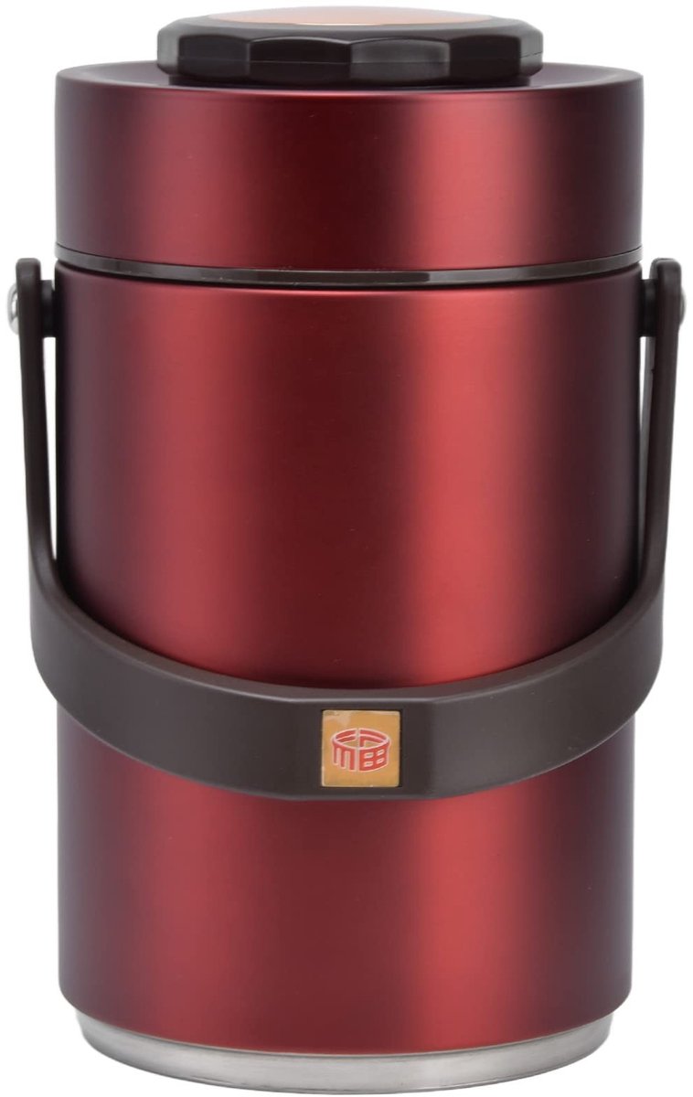 Geïsoleerde Lunchcontainer - Roestvrijstalen Voedselcontainer 2300 ml (Rood)