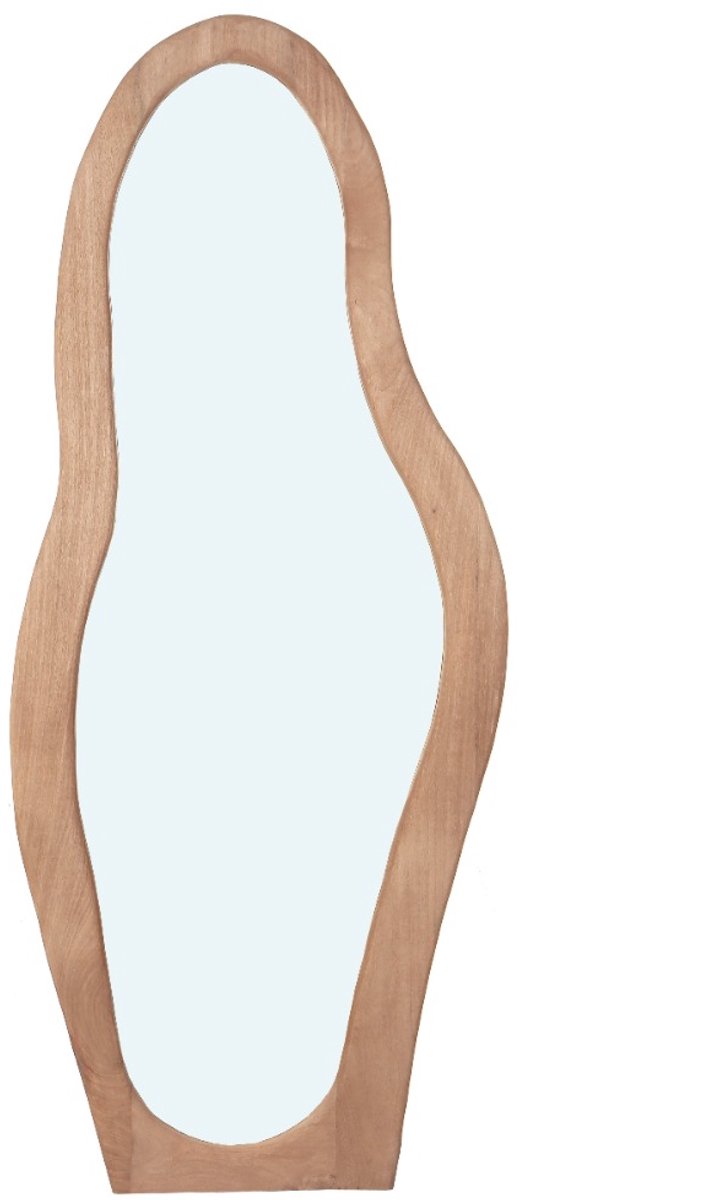 Livingfurn Spiegel Olivia - Naturel Hout - 85x4x200cm