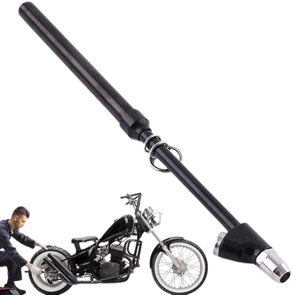 Bandenspanningsmeter - Bandenmeter Controle - Veilig Rijden - Dubbele Kop - 10-150 psi - Zwart