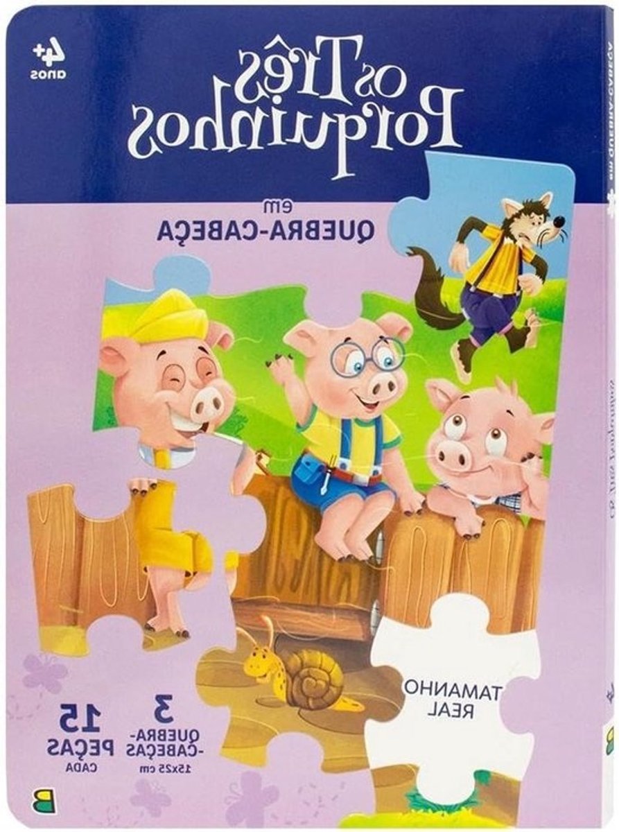 Boek met Puzzels - Puzzelboek Verhaal - Kinderen Amuseren - Drie Puzzels Inclusief - 27 x 20 x 1 cm