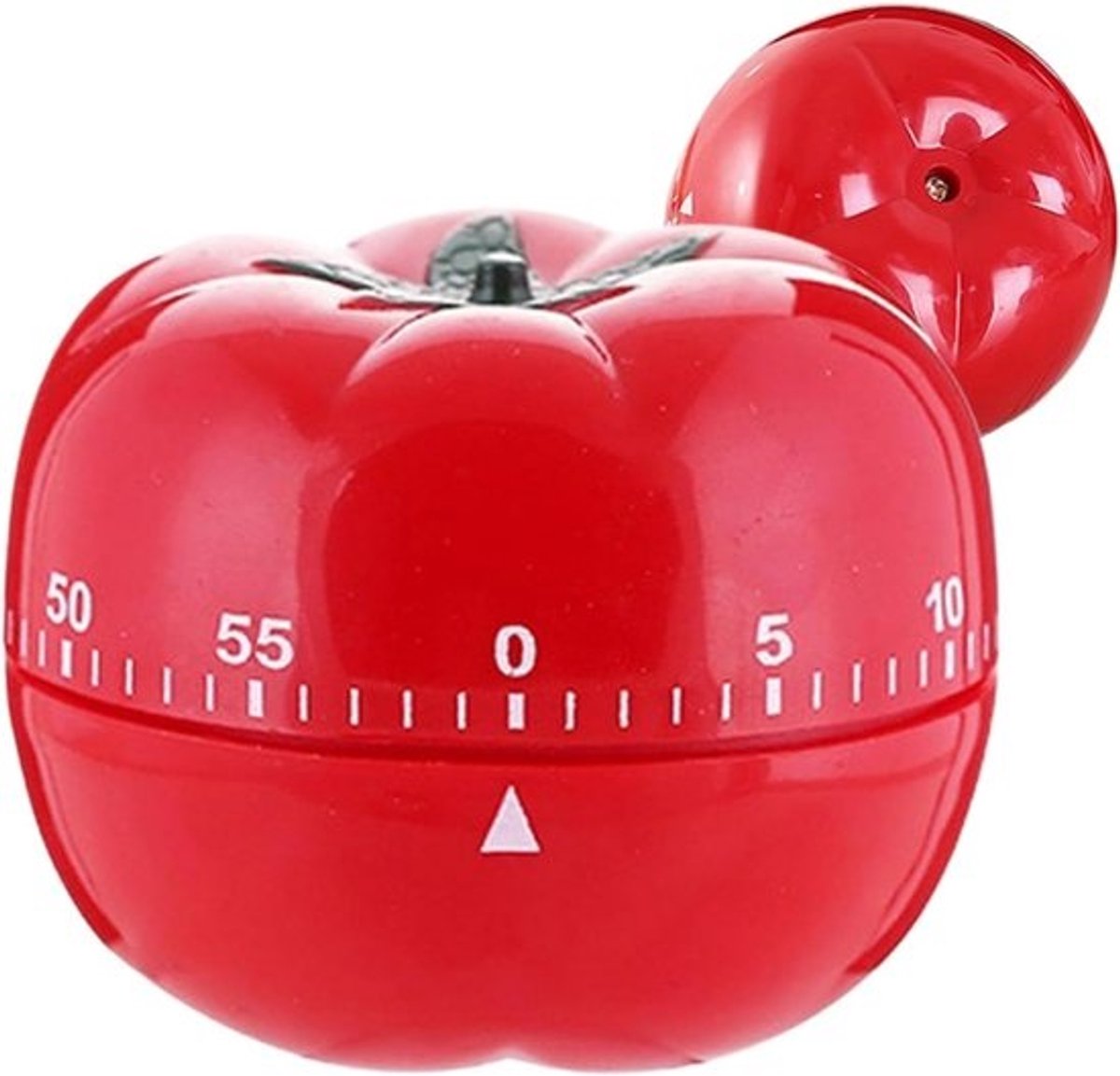 Mechanische Keukentimer - Tomaten Timer Productiviteitsklok - Koken en Bakken - Visueel Draaibaar - 60 minuten - Rood
